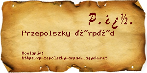 Przepolszky Árpád névjegykártya